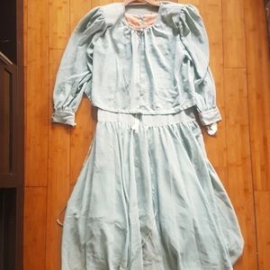 2 piece mint green dress with bolero